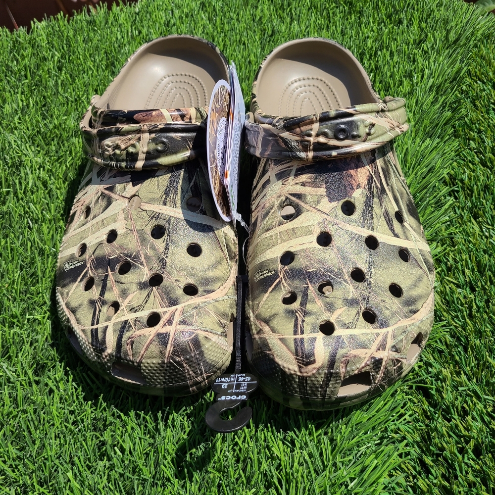 ADULTS' CROCS CLASSIC REALTREE CLOGS Khaki